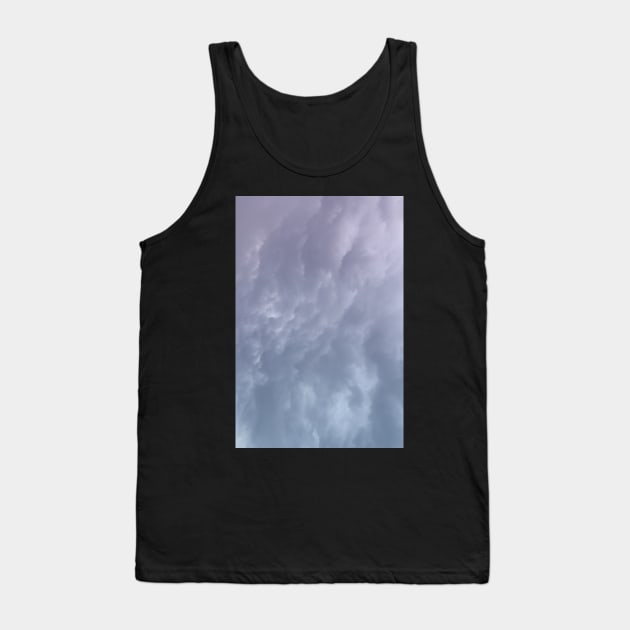 Blue and Purple Cloudy Sky Photography Tank Top by khunsaaziz